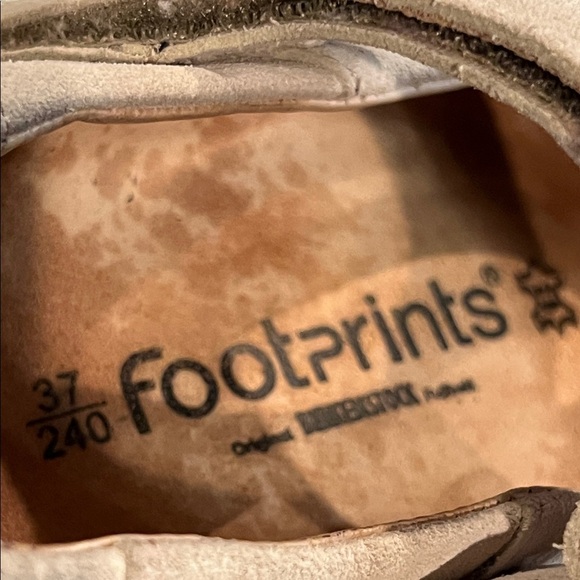 Footprints by Birkenstock Beige Suede Mary Jane Cream Flats & Loafers Size EU37 - Picture 2 of 7